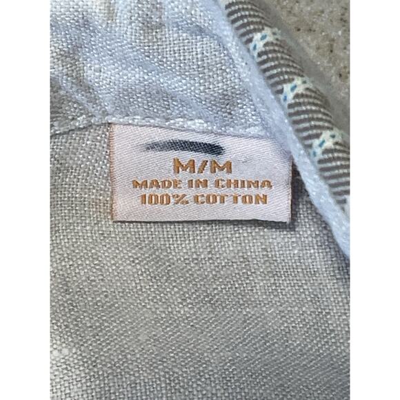 Tommy Bahama Relax Island Modern Fit Striped Men’s Shirt Sz Medium Cream/Brown - Picture 11 of 15